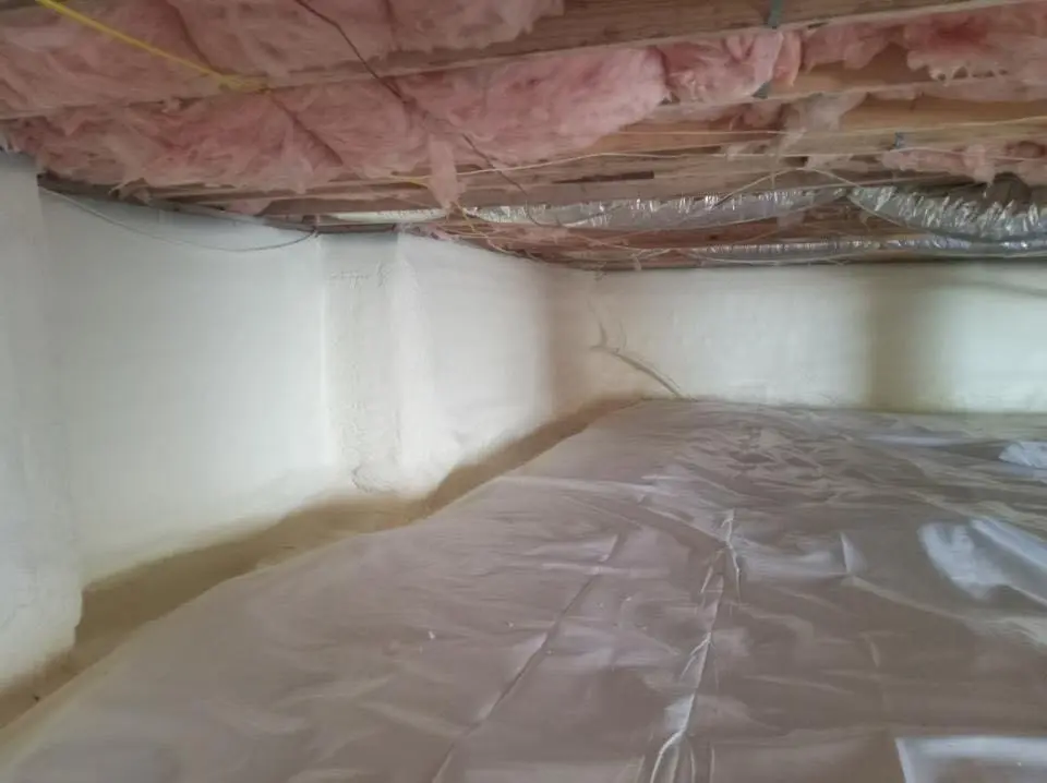 Crawl space encapsulation with closed-cell spray foam for Roof Maintenance in Hayward